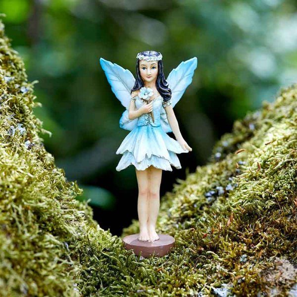 Figurine fée des forêts bleu