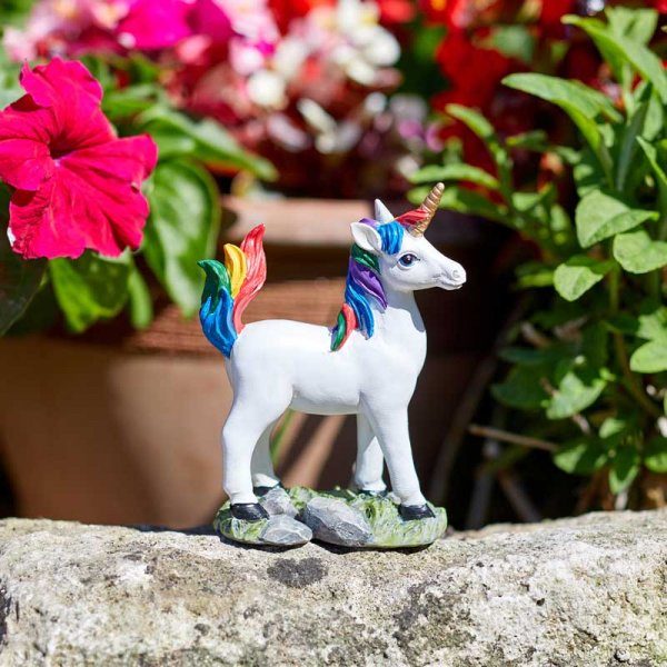 Figurine Licorne rose et arc-en-ciel